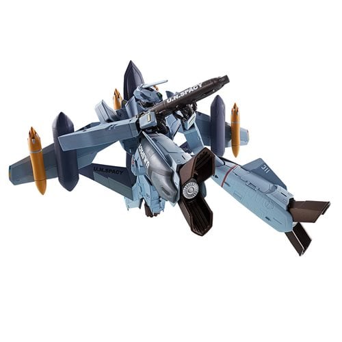 Macross Zero VF-0A Phoenix Shin Kudo Use + QF-2200D-B Ghost Hi-Metal R Action Figure