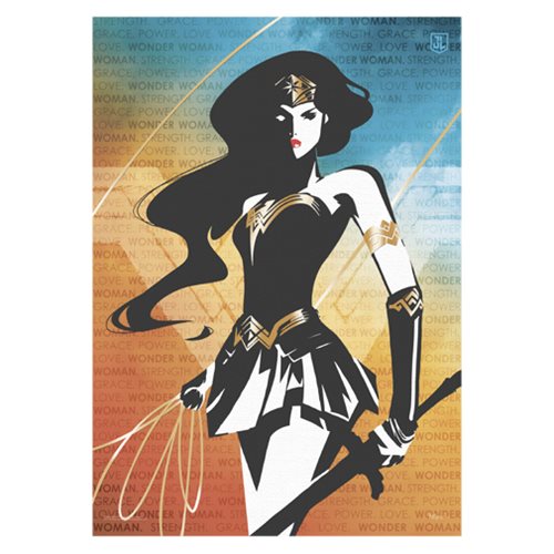 Justice League Wonder Woman Words MightyPrint Wall Art