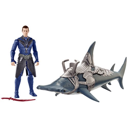 aquaman figure with deluxe shark