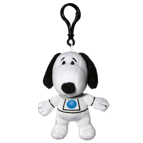 Snoopy in Space Snoopy White Astronaut Suit 4-Inch Clipsters Plush