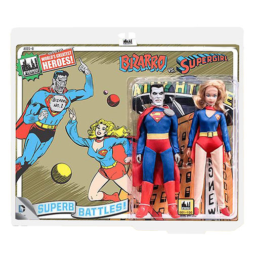 Superman Bizarro vs. Supergirl 8-Inch Action Figure Set