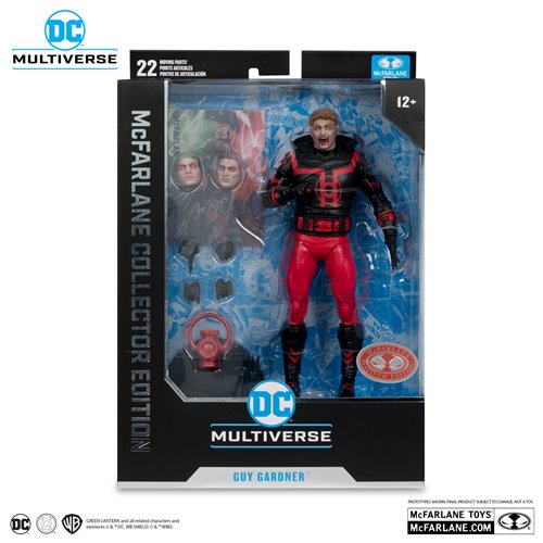 DC McFarlane Collector Edition Wave 11 #37 Guy Gardner Red Lantern Red Platinum Edition 7-Inch Scale