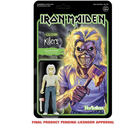 Iron Maiden Killers Killer Eddie Glow-In-The-Dark 3 3/4-Inch ReAction Figure - AE Exclusive