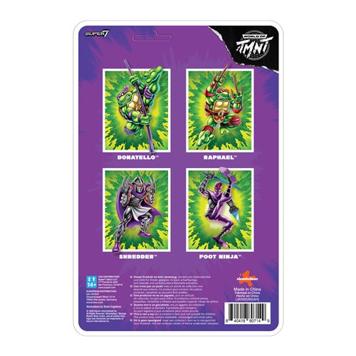 Teenage Mutant Ninja Turtles Shredder 3 3/4-Inch ReAction+ Figure