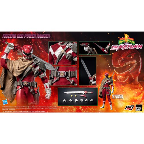 Mighty Morphin Power Rangers: The Return Red Power Ranger FigZero 1:6 Scale Action Figure