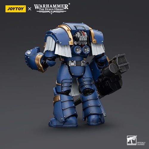 Joy Toy Warhammer 40,000 Ultramarines Cataphractii Squad Terminator with Reaper Autocannon 1:18 Scal