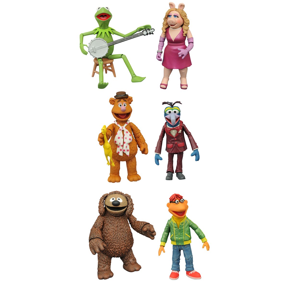 保障できる Diamond Select Toys Muppets Select Series Fozzie Scooter Action Figu