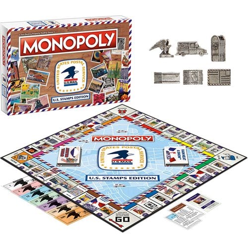 U.S. Stamps Edition Monopoly Game - Entertainment Earth