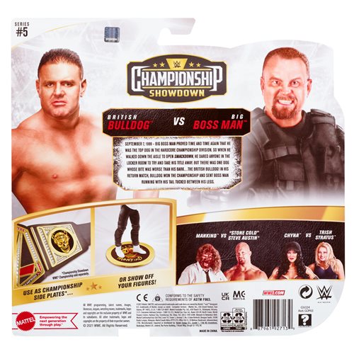 WWE Championship Showdown Series 5 British Bulldog vs Big Boss Man Action Figure 2-Pack