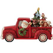 Rudolph the Red-Nosed Reindeer Rudolph in Red Pickup Statue