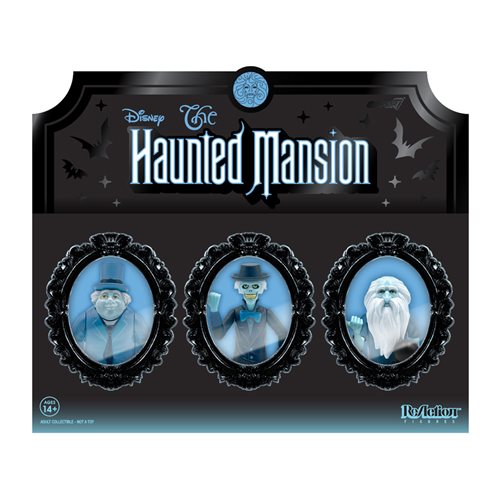 Haunted Mansion Hitchhiking Ghosts 3 3/4-Inch ReAction Figure Set of 3 - SDCC Exclusive