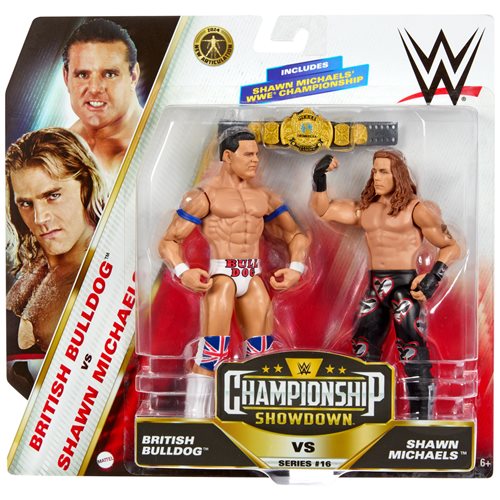 WWE Championship Showdown Series 16 Shawn Michaels vs. British Bulldog Action Figure 2-Pack