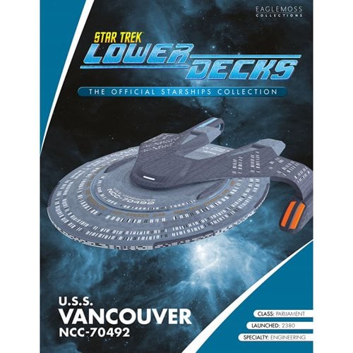 Star Trek: Lower Decks U.S.S. Vancouver Vehicle with Collector Magazine