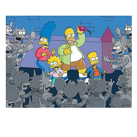 Simpsons Itchy & Scratchy Land "Trapped" Framed Giclee