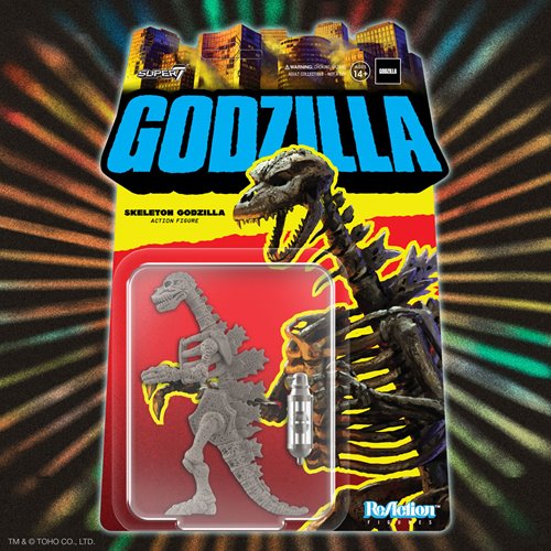 Godzilla Skeleton (Gray) 3 3/4-Inch ReAction Figure