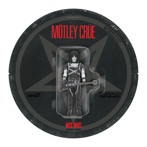 Motley Crue Mick Mars Black and White Shout at the Devil 3 3/4-Inch ReAction Figure