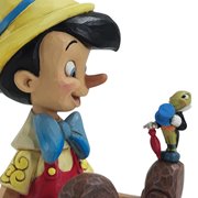 Disney Traditions Pinocchio and Jiminy Sitting Statue