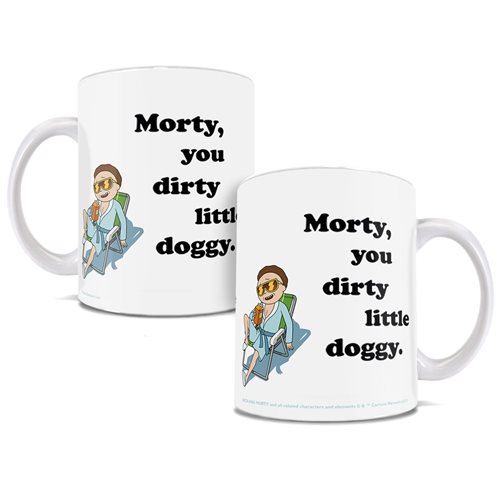 Rick and Morty Dirty Little Doggy White Ceramic Mug