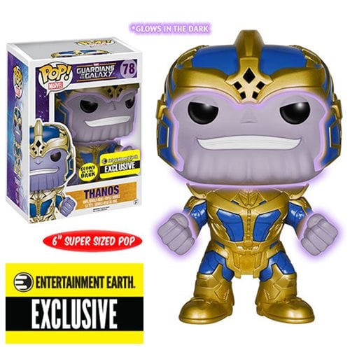 Guardians of the Galaxy Thanos Glow-in-the-Dark 6-Inch Pop! Vinyl Bobble Head Figure - Entertainment Earth Exclusive