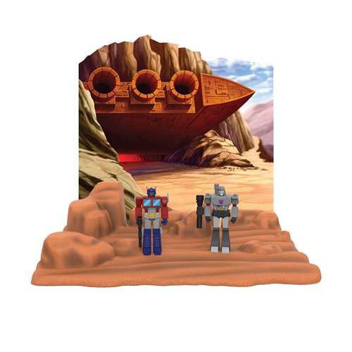 Transformers The Ark ReAction Figure Playset with Optimus Prime and Megatron ReAction Figures