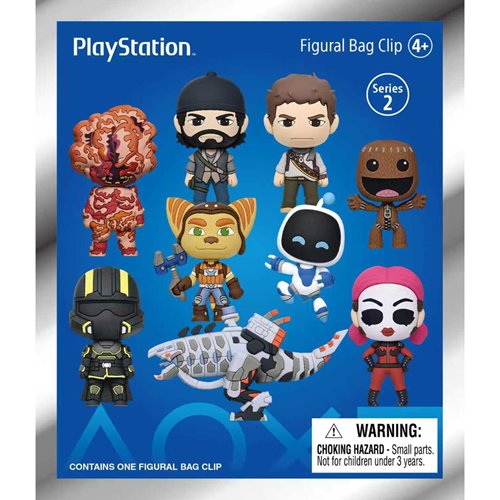 PlayStation Series 2 3D Foam Bag Clip Random 6-Pack