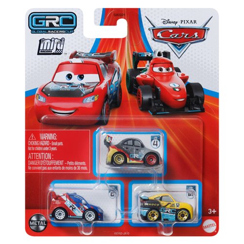 Disney Pixar Cars Mini Racers 3-Pack 2024 Mix 3 Case of 6
