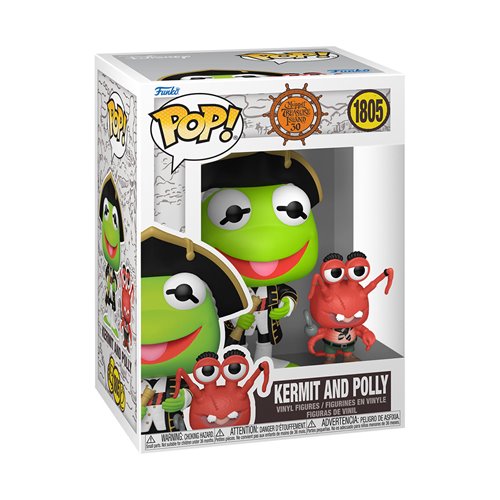 The Muppets: Treasure Island Kermit Funko Pop! Vinyl Figure and Polly Pop! Buddy