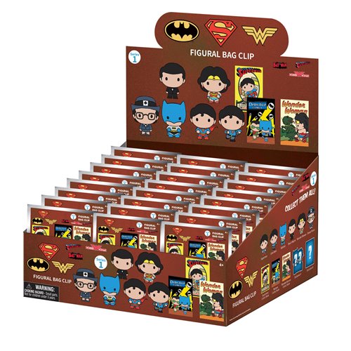 DC Classic 90th Anniversary 3D Foam Bag Clip Display Case of 24