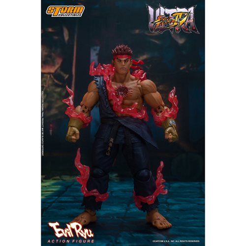 Ultimate Street Fighter IV Evil Ryu 1:12 Scale Action Figure