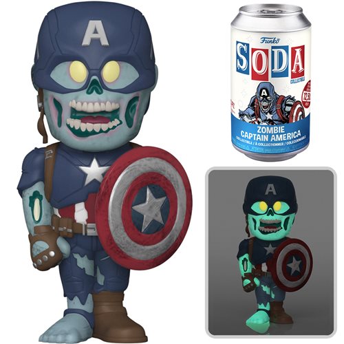 Marvel's What If Zombie Captain America Vinyl Soda Figure