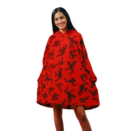Marvel Spider-Man Plush Oversized Hoodie Blanket