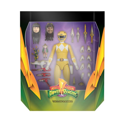 Power Rangers Ultimates Mighty Morphin Yellow Ranger 7-Inch Action Figure