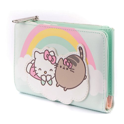 Pusheen x Hello Kitty Cloud Lounging Bi-Fold Wallet