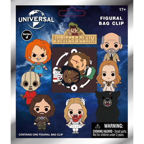 Universal Horror Series 4 3D Foam Bag Clip Random 6-Pack