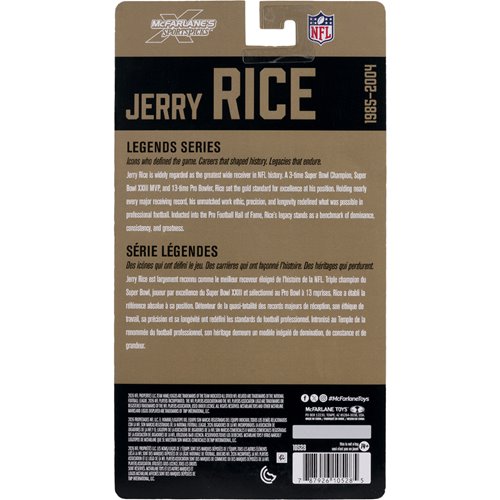 NFL McFarlane's SportsPicks Legends Series Jerry Rice San Francisco 49ers 6-Inch Action Figure