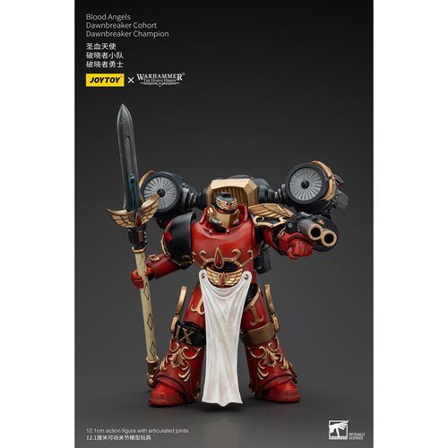 Joy Toy Warhammer The Horus Heresy Blood Angels Dawnbreaker Cohort Champion 1:18 Scale Action Figure