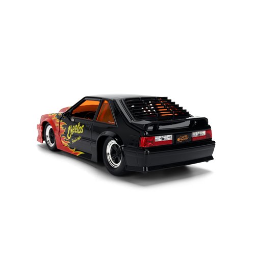 Hollywood Rides Cheetos Flamin' Hot 1989 Ford Mustang GT 1:24 Scale Die-Cast Metal Vehicle with Ches
