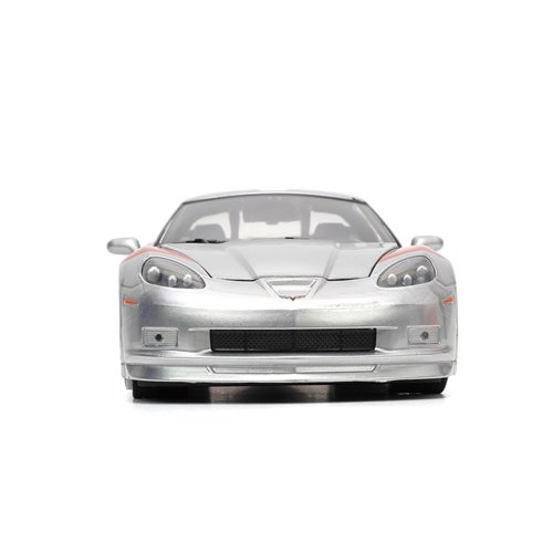 Bigtime Muscle 2006 Chevrolet Corvette Z06 Candy Silver 1:24 Scale Die-Cast Metal Vehicle