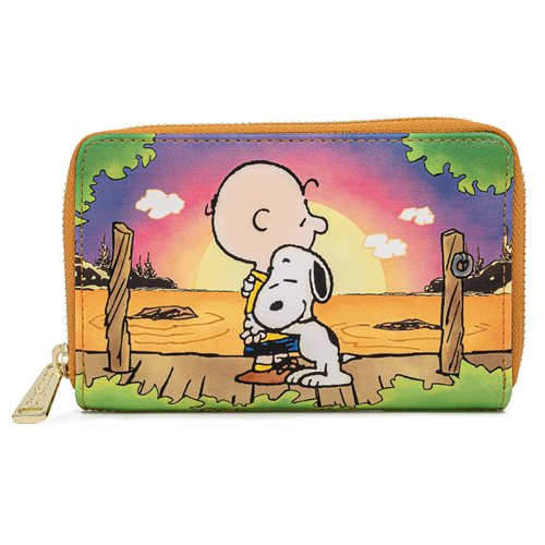 Peanuts Charlie Brown and Snoopy Zip-Around Wallet