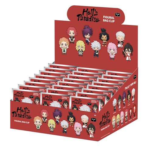 Hell's Paradise Series 2 3D Foam Bag Clip Display Case of 24