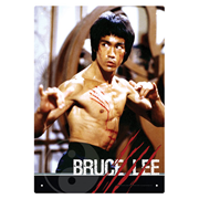 Bruce Lee Fight Tin Sign