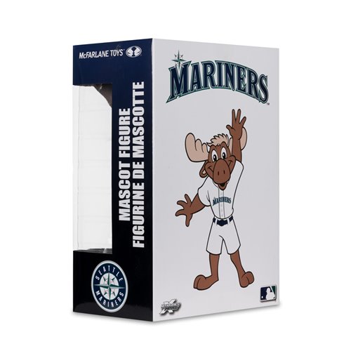 MLB SportsPicks Seattle Mariners Mariner Moose Mascot 7-Inch Posed Figure