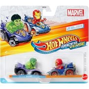 Hot Wheels RacerVerse Marvel Hulk Smashed Quinjet and Iron Man Vehicle 2-Pack