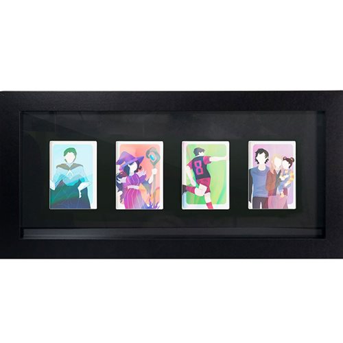 Trading Card Collector 4 Position Black Frame