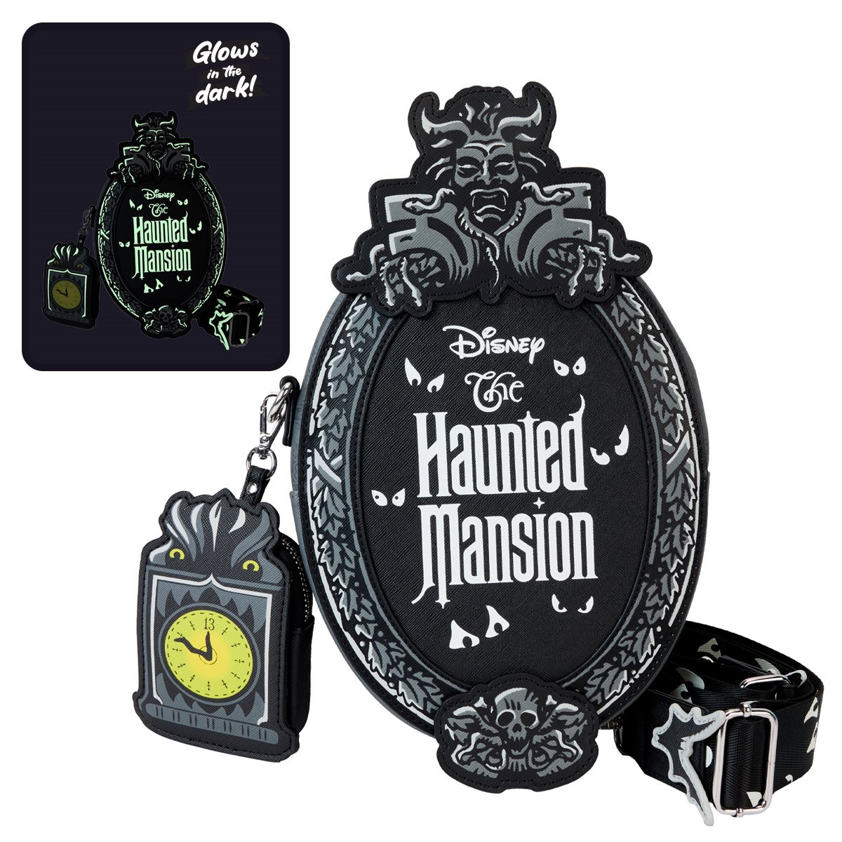 Haunted mansion inspired fan art crossbody bag