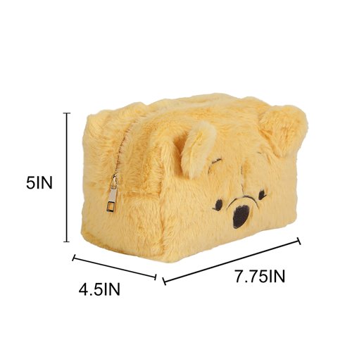 Winnie the Pooh Faux Fur Cosmetic Bag