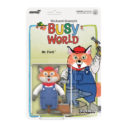 Richard Scarry Mr. Fixit 3 3/4-Inch ReAction Figure
