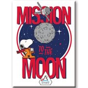 Peanuts in Space Mission to the Moon Flat Magnet
