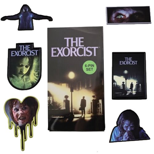 The Exorcist Enamel Pin VHS 6-Piece Set