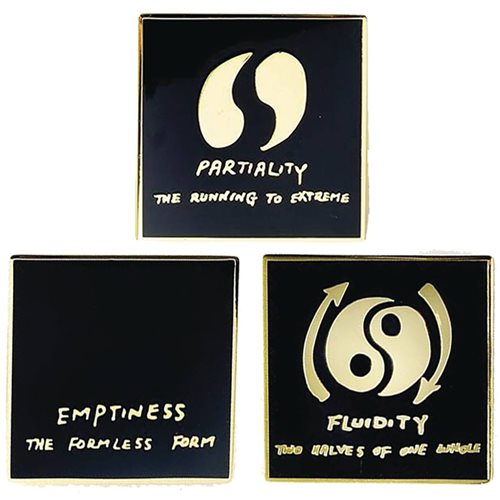 Bruce Lee The Three Stages of Cultivation Enamel Pin Set of 3